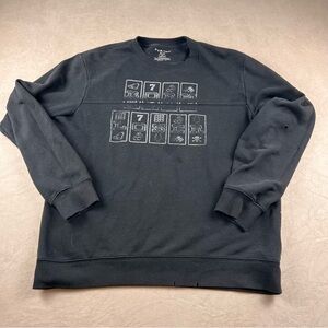 Puritan Charcoal Graphic Crewneck Sweater